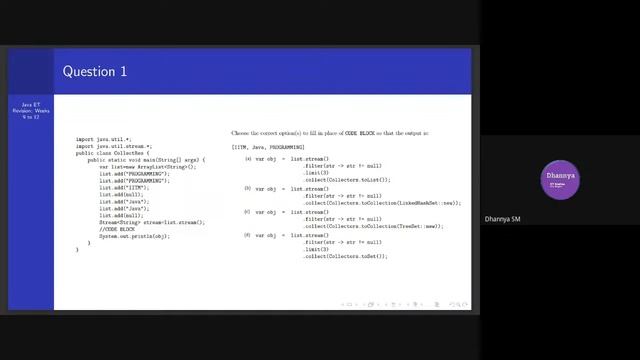 Java ET Revision 3 SEP 2022 смотреть онлайн