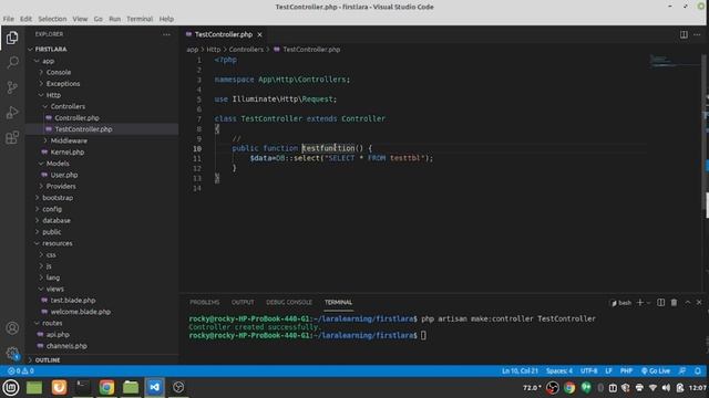 Laravel #2: Controllers and Database Connection смотреть онлайн