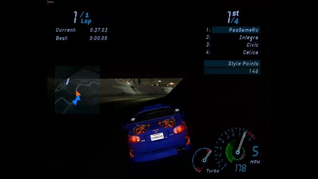 NFS Underground - Гонка 95 - Sprint - To 1st Ave. Truck Stop (без комментариев) смотреть онлайн