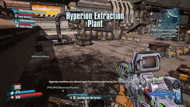 Borderlands 2 PC Gunzerker Walkthrough Pt 21 [Bright Lights Flying City pt1] смотреть онлайн