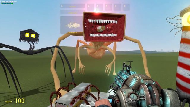 Bus Eater vs Train Eater vs Skibidi Toilet vs House Head vs Tripod Monster in Garry's Mod смотреть онлайн