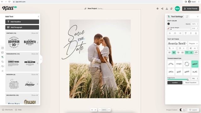 DIY Save The Date Wedding Card Design | Step By Step Tutorial смотреть онлайн