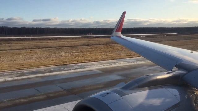 Взлёт из Домодедово на Airbus A321neoLR в Калининград|Take Off Airbus A321neoLR Ural Airlines
