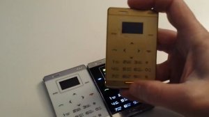 Самый маленький мобильный телефон кредитка AIEK M3 (Мини ультратонкий сенсорный карманный телефон)