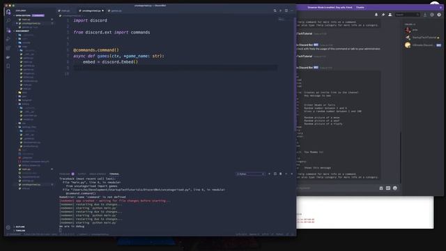 ULTIMATE DISCORD BOT - Episode 38 - custom dynamic help command for our games смотреть онлайн