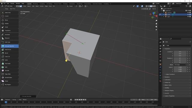 Blender Beginner Tutorial – Knife Tool смотреть онлайн