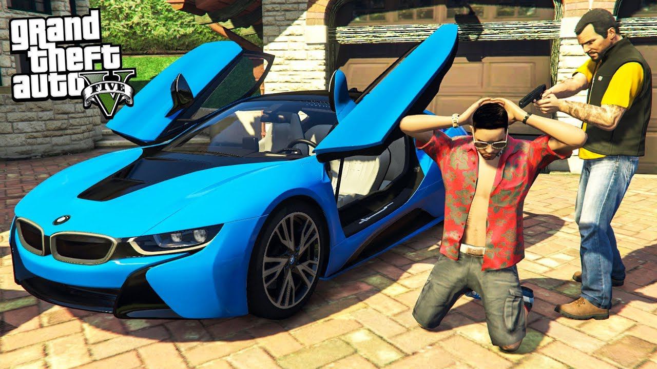 ГТА 5 МОДЫ РЕАЛЬНАЯ ЖИЗНЬ УКРАЛ BMW i8 У ЮТУБЕРА #3 В GTA 5! ОБЗОР МОДА GTA 5 ИГРЫ МУЛЬТИК ВИДЕО смотреть онлайн