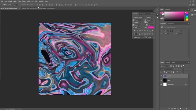 Create A Psychedelic Art Design With Liquid Marbling Effect In Photoshop
