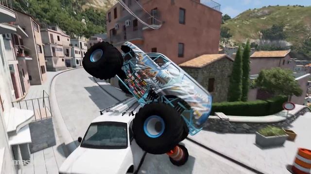 Cars Vs Stairs #2 - BeamNG DRIVE | SmashChan