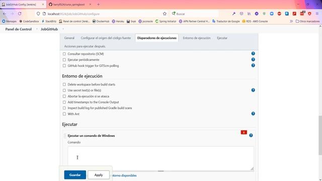 Curso Jenkins | Como Conectar un Job de Jenkins Con Un Repositorio de GitHub en Windows [Parte1] смотреть онлайн