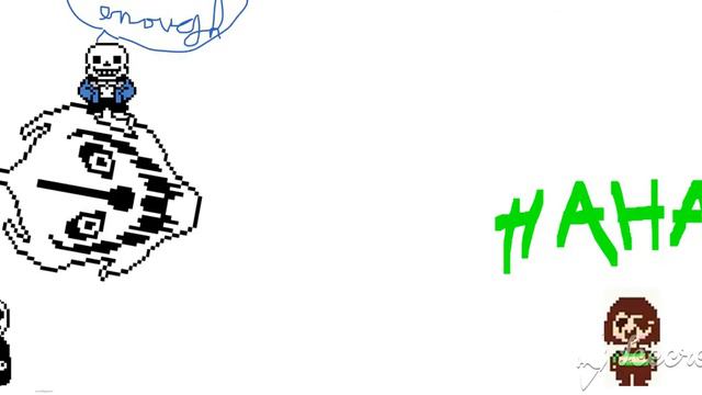 Sans papyrus gaster vs chara (animated by me!) смотреть онлайн