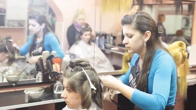Урок мелирования Школа Красоты Slava Studio
