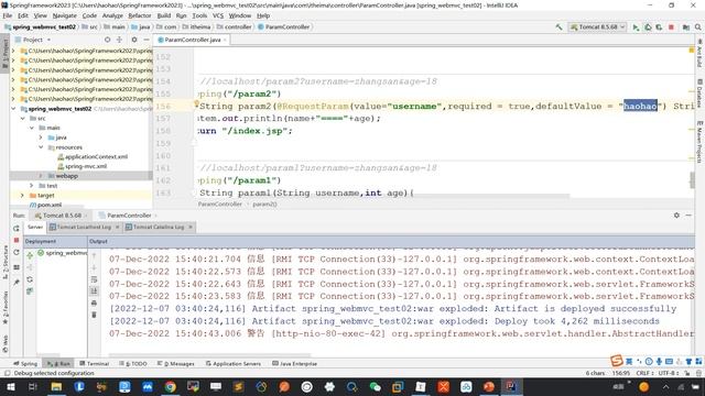 【黑马程序员】Spring零基础入门到精通-125-补充 SpringMVC框架-请求参数 @RequestParam的属性 смотреть онлайн