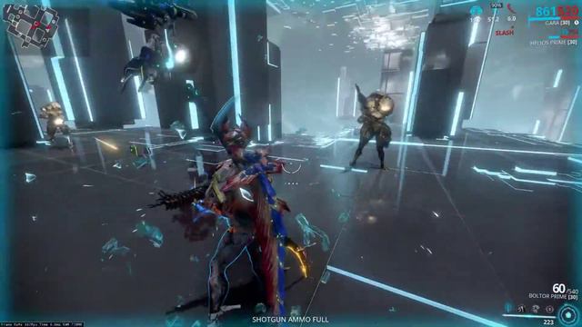 Warframe Gara's splinter storm+ arcane aegis + arcane barrier storm tank test update 3 смотреть онлайн