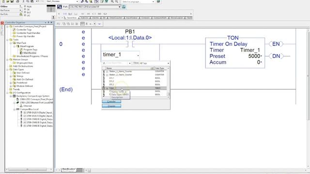 Intro into TON Instruction in RSLogix 5000 смотреть онлайн