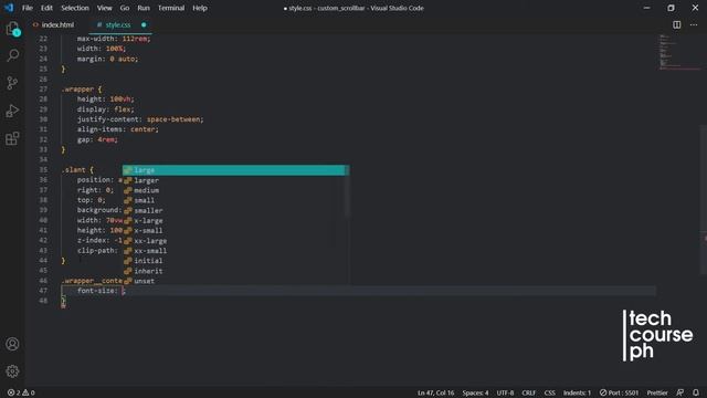 Custom Scrollbar - HTML & CSS | Tech Code Mon Day смотреть онлайн
