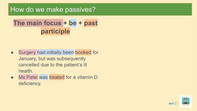 OET Grammar: Passives Lesson смотреть онлайн
