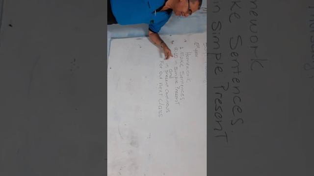 1st year Homework Make sentences 10 in simple present and 10 in present continous смотреть онлайн