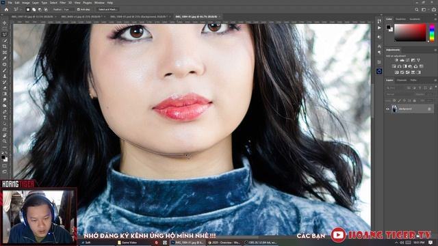 Cách xóa nọng cằm bằng Neural Filters trên Photoshop 2021 #HTphotoshop смотреть онлайн