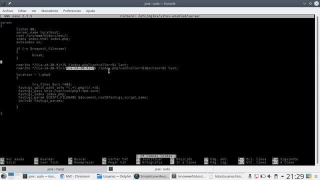 101 - Patrón MVC: URLs Amigables (Reglas Rewrite NGINX) [PHP 7 - Español] смотреть онлайн
