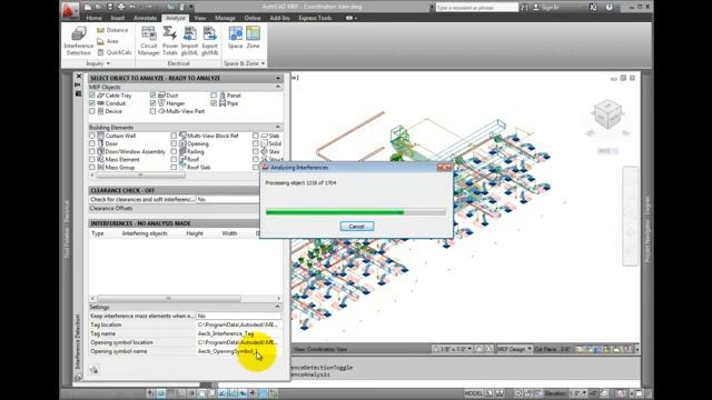 AutoCAD MEP 2012 Tutorial Detecting Interferences YouTube смотреть онлайн