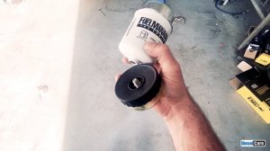 How to change the auxiliary fuel filter on a Land Cruiser 300 Series