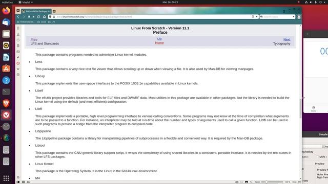 Linux From Scratch v 11.1 Book Preface sec 6 Package Rationale смотреть онлайн