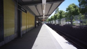 Sweden, Stockholm, subway ride from Vårberg to Vårby gård