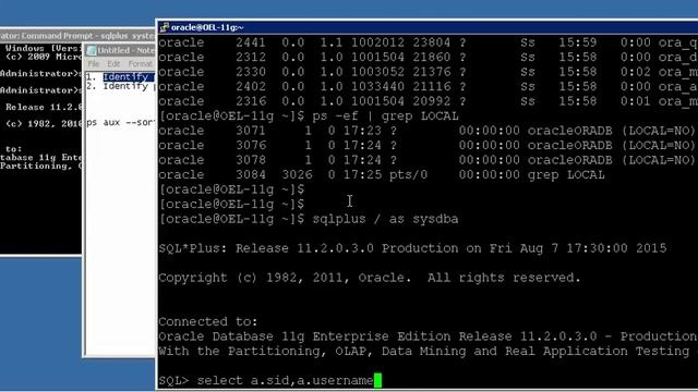 Trace session details with USER process and SERVER process ID смотреть онлайн