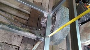 Телега на мотоблок ( САМОСВАЛ ) своими руками