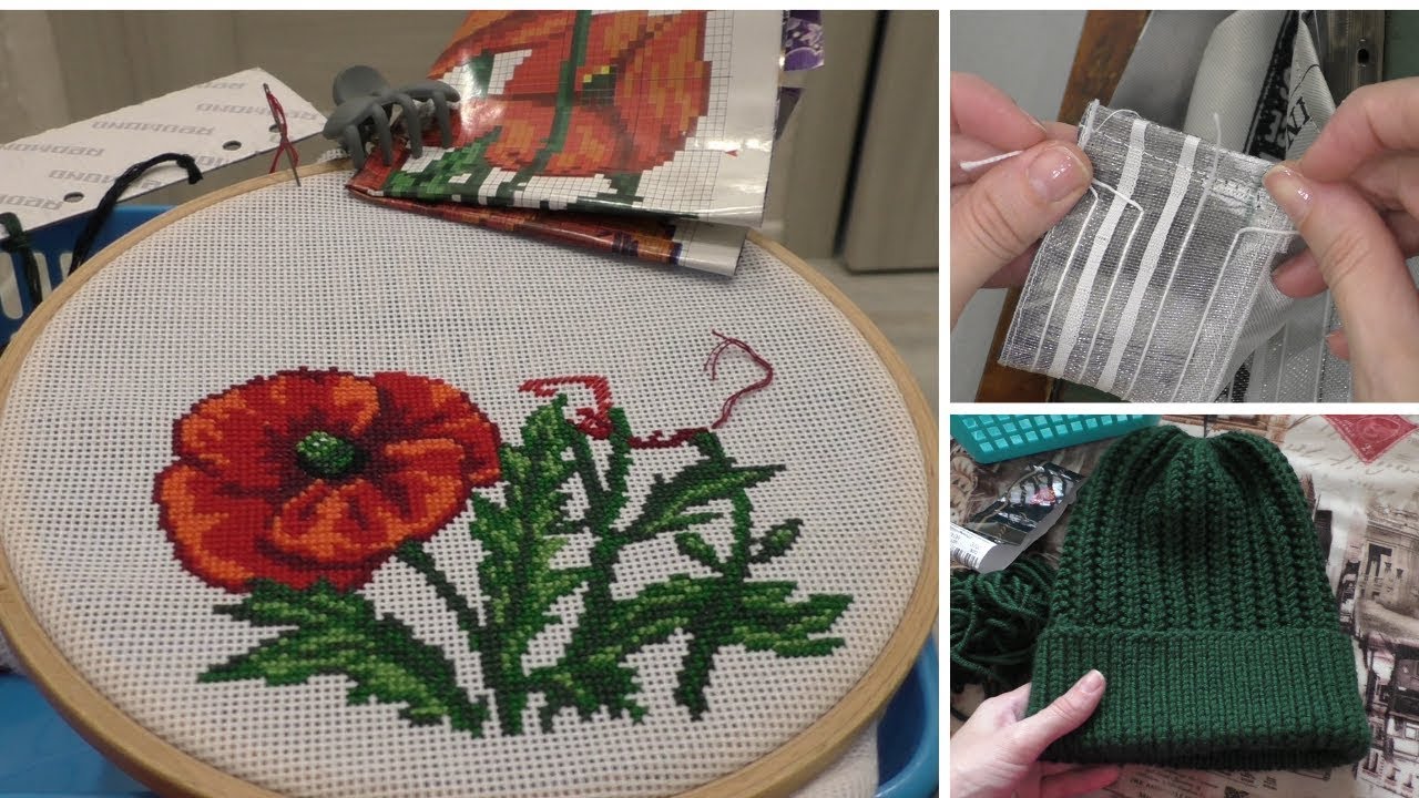 Рукодельный влог. Посылка с новой пряжей. Как я пришиваю ленту к шторам. смотреть онлайн