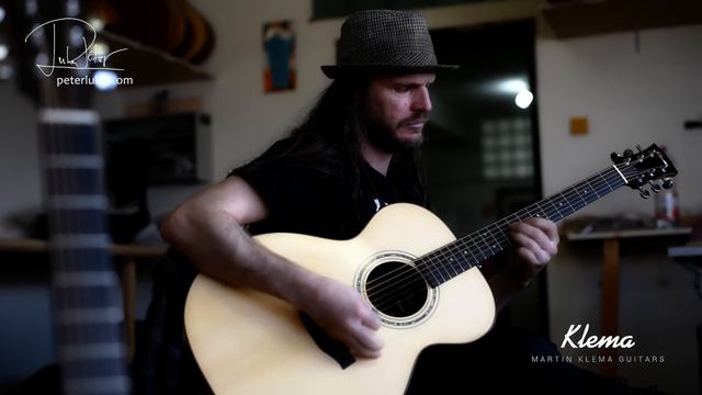 Peter Luha - testing Acoustic Klema Guitar / Guitar Slap, Thumbpick Playing, Fingerstyle.. смотреть онлайн