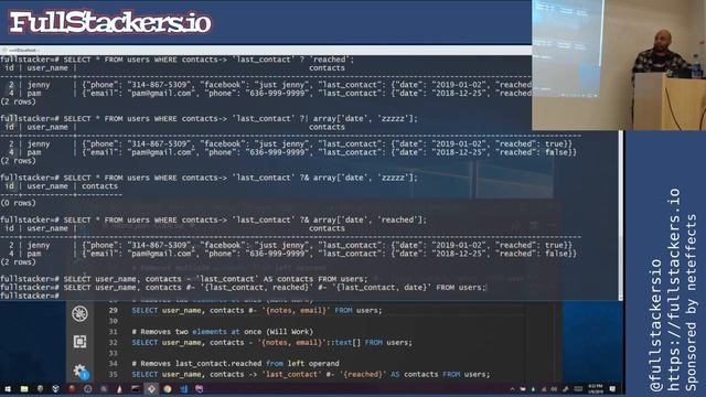 Meetup No. 38 - JSON Data Type in Relational Databases смотреть онлайн