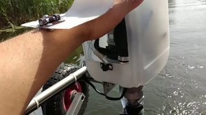 самодельный лодочный электромотор 36в (homemade boat electric motor 36v)