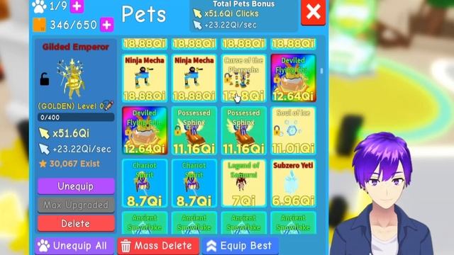 All 5 FREE Divine Cursed Emperor Pet Codes In Clicker Simulator Update! Roblox смотреть онлайн