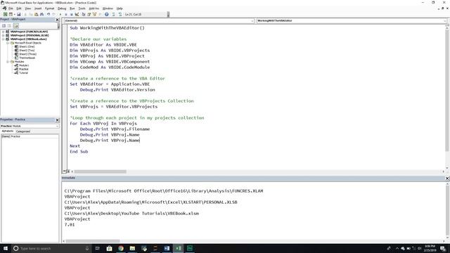 How To Control The Visual Basic Editor With VBA смотреть онлайн
