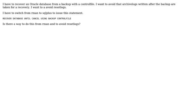 Databases: Recover Oracle Database until cancel and noresetlogs (2 Solutions!!) смотреть онлайн