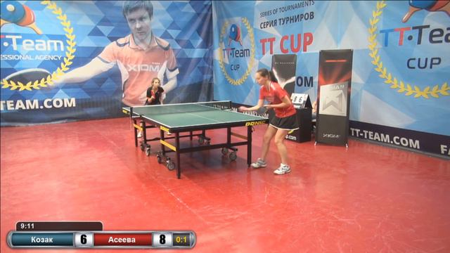 игра за 1 место. Козак - Асеева. 22 июля 2016. TT Cup смотреть онлайн