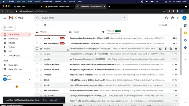 3 Fitur Forgot Password dan Custom Template Firebase Authentication dengan React JS смотреть онлайн