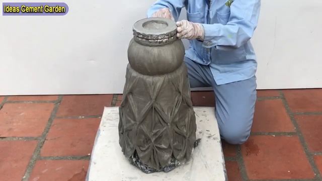 The Perfect Combination Of Fabric And Cement Creates A Unique Potted Plant смотреть онлайн