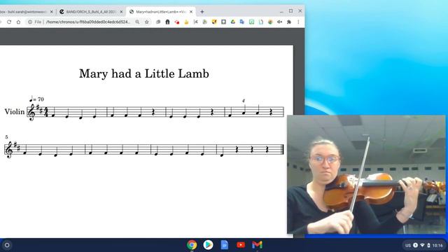 Mary Had A Little Lamb - Violin