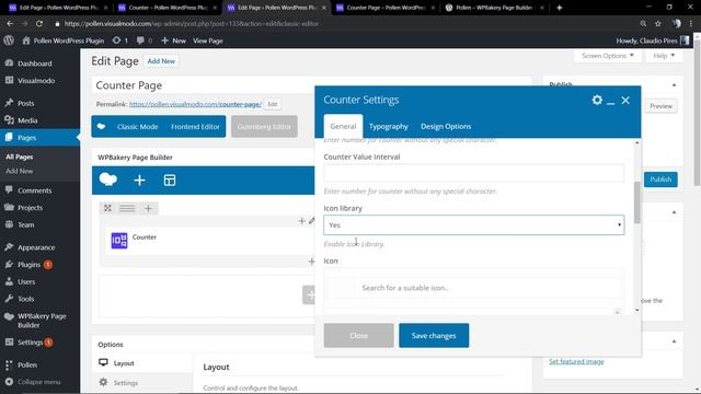 Counter Component Usage Guide - Pollen WordPress Plugin смотреть онлайн