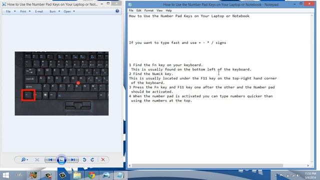 How to Use the Number Pad Keys on Your Laptop or Notebook смотреть онлайн