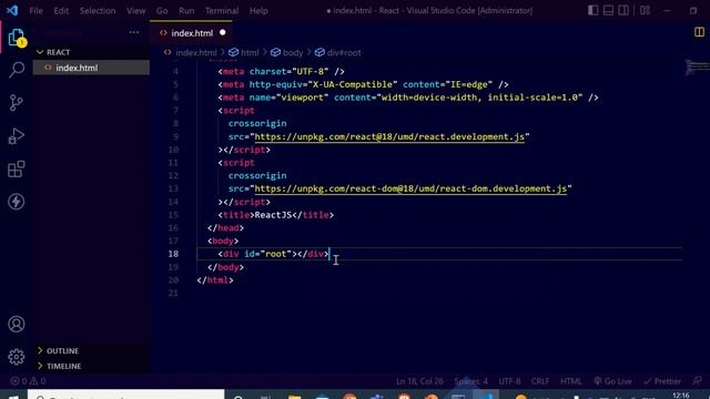 How to create your first Element In React JS | ReactJs Tutorial | React Js Basics смотреть онлайн