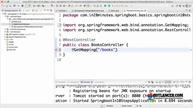 012 Step 4 Creating a Simple REST Controller смотреть онлайн