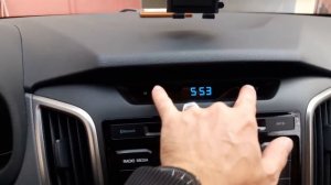 Установка часов. Переводим часы в 24 формат в хендай крета.