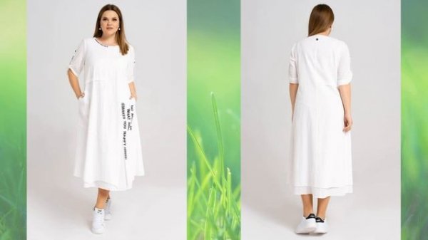 Летняя одежда для полных женщин. Мода для возраста 50-60 лет