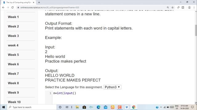 The Joy of Computing Using Python ||Week-12|| Programming Assignment-1 Solution смотреть онлайн