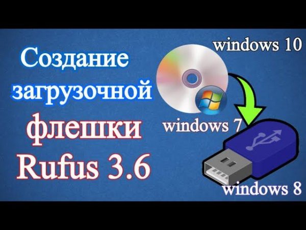 Создание загрузочной флешки в rufus 3.6