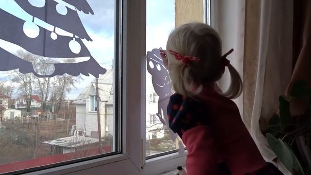 Christmas Window Decoration DECORATION FOR NEW YEAR DIY Украшения на окна(Новый год) смотреть онлайн